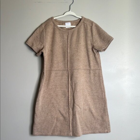 Tan Short Sleeve Dress Kids 11-12